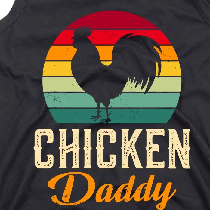 Chicken Farm Funny Dad Chicken Whisperer Chicken Daddy Tank Top