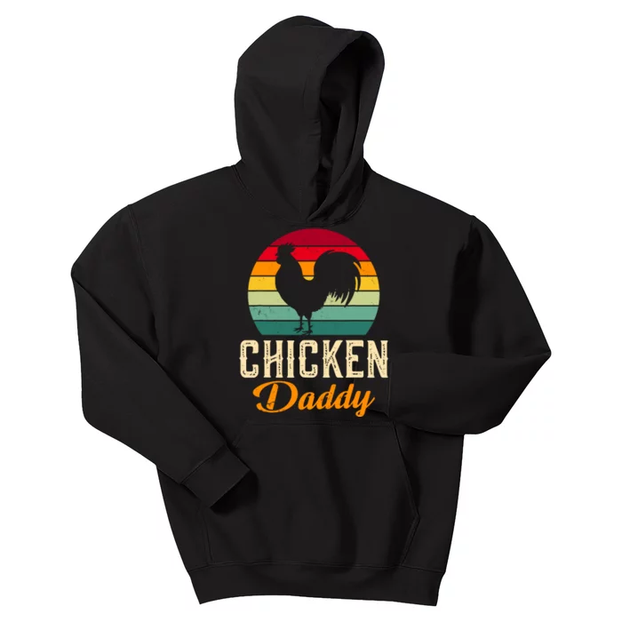 Chicken Farm Funny Dad Chicken Whisperer Chicken Daddy Kids Hoodie