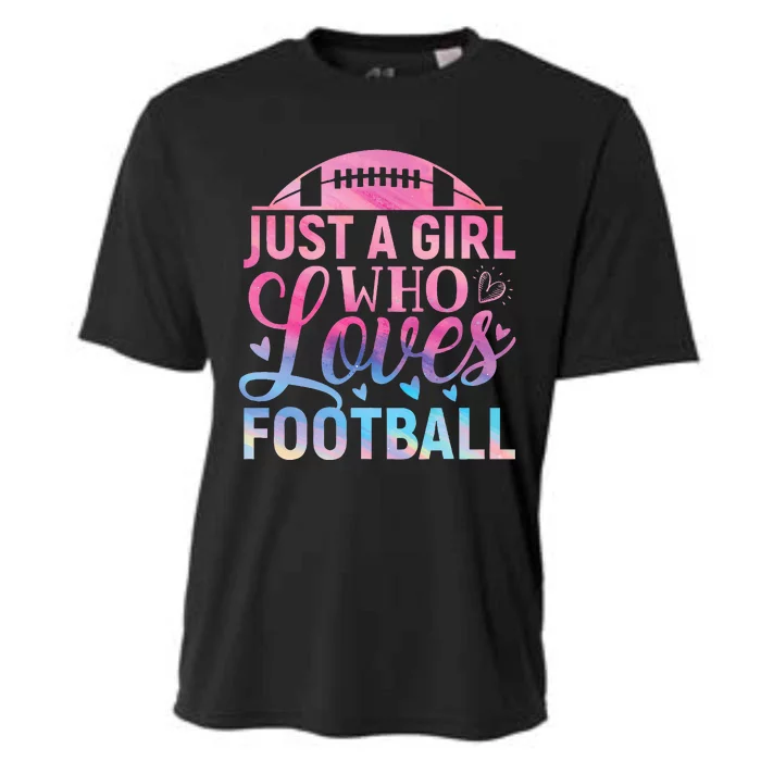 Cute Football For Just A Who Loves Football Cooling Performance Crew T-Shirt