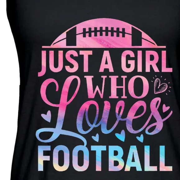 Cute Football For Just A Who Loves Football Ladies Essential Flowy Tank