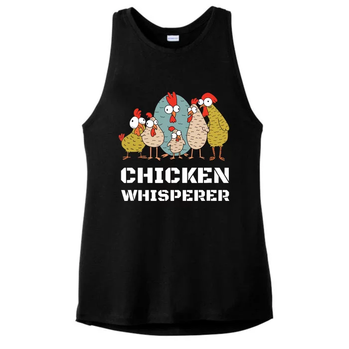 Chickens For Farmers Chicken Keepers Chicken Whisperer Ladies Tri-Blend Wicking Tank