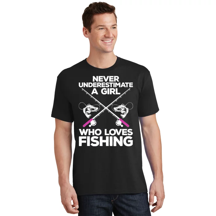 Cool Fishing For Wo Girl Fisherman Fish Lure Saltwater T-Shirt