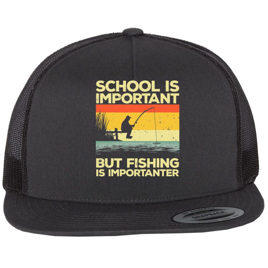 Funny I'm Done Working Time To Fish, Cool Trout Bass Fish Flat Bill Trucker  Hat