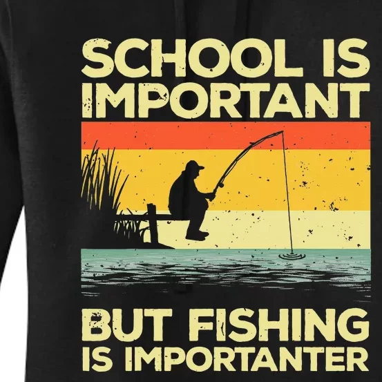 Cool Fishing For Bass Fishing Fisherman Fish Trout Women's Pullover Hoodie