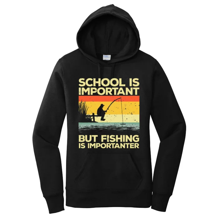 Cool Fishing For Bass Fishing Fisherman Fish Trout Women's Pullover Hoodie