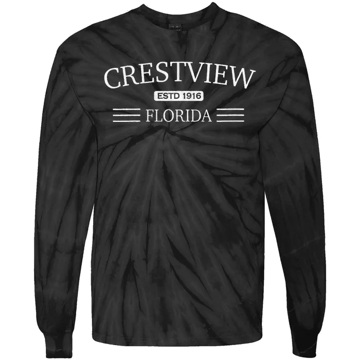 Crestview Florida FL ESTD.1916 Tie-Dye Long Sleeve Shirt