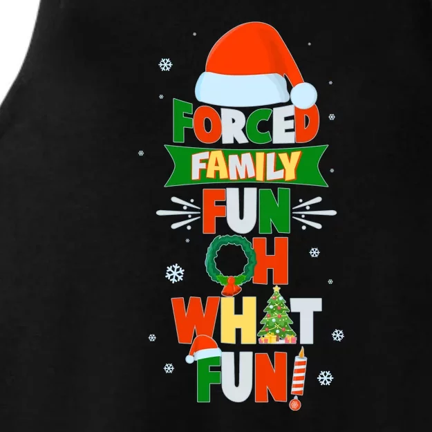 Christmas Forced Family Fun Oh What Fun Ladies Tri-Blend Wicking Tank