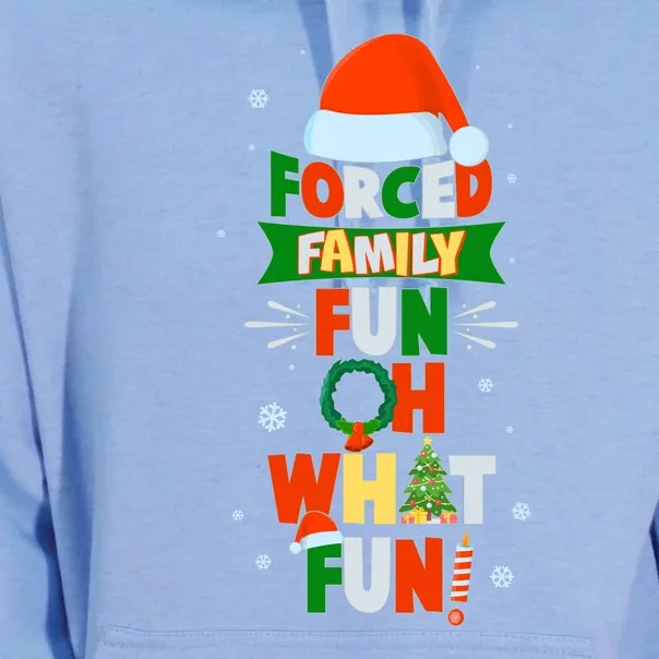 Christmas Forced Family Fun Oh What Fun Unisex Surf Hoodie