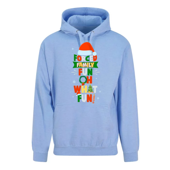 Christmas Forced Family Fun Oh What Fun Unisex Surf Hoodie