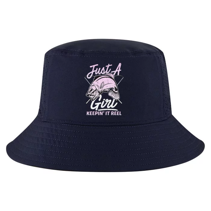 Cute Fishing Funny Keeping It Reel Women Girl Purple Pink Cool Comfort Performance Bucket Hat