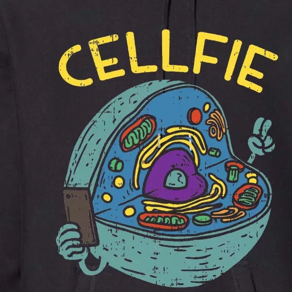 Cell Fie Funny Science Biology Teacher Premium Hoodie