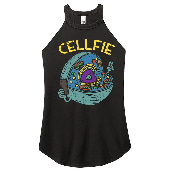 Cell Fie Funny Science Biology Teacher Women’s Perfect Tri Rocker Tank