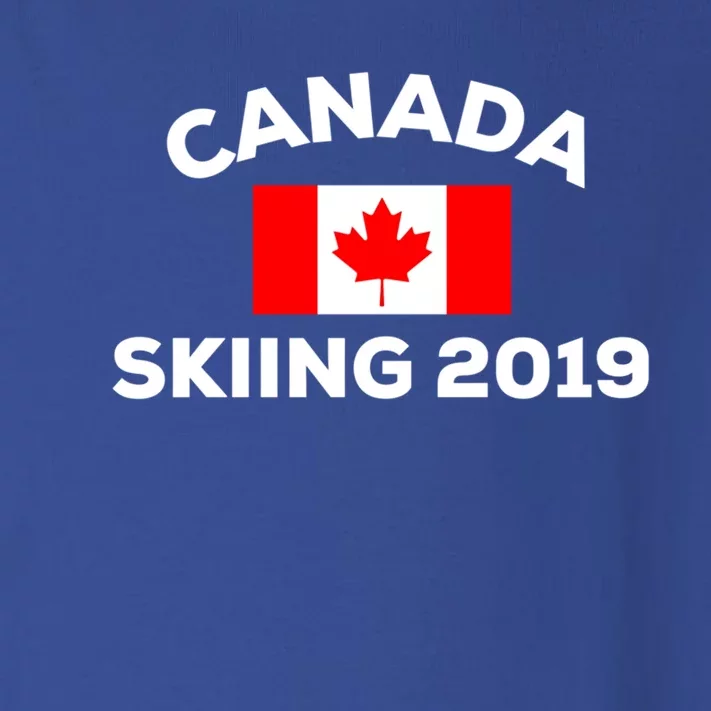 Canada Family Flag Skiing Winter 2019 Vacation Ski Trip Gift Toddler Long Sleeve Shirt