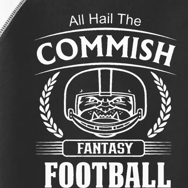 Commissioner Fantasy Football Funny Commish Toddler Fine Jersey T-Shirt