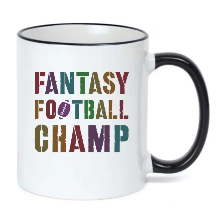 Cute Fantasy Football Champ Legend Husband Dad King Drafting Black Color Changing Mug