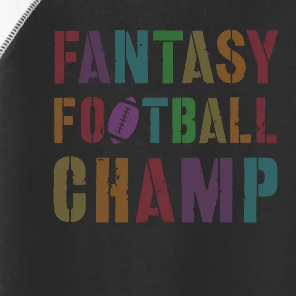 Cute Fantasy Football Champ Legend Husband Dad King Drafting Toddler Fine Jersey T-Shirt