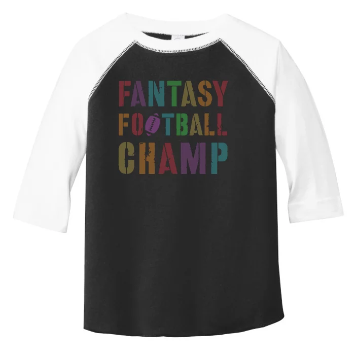 Cute Fantasy Football Champ Legend Husband Dad King Drafting Toddler Fine Jersey T-Shirt