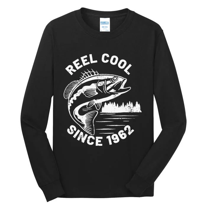 Cute Funny Fishing Pun Reel Cool Since 1962 Birthday Tall Long Sleeve T-Shirt