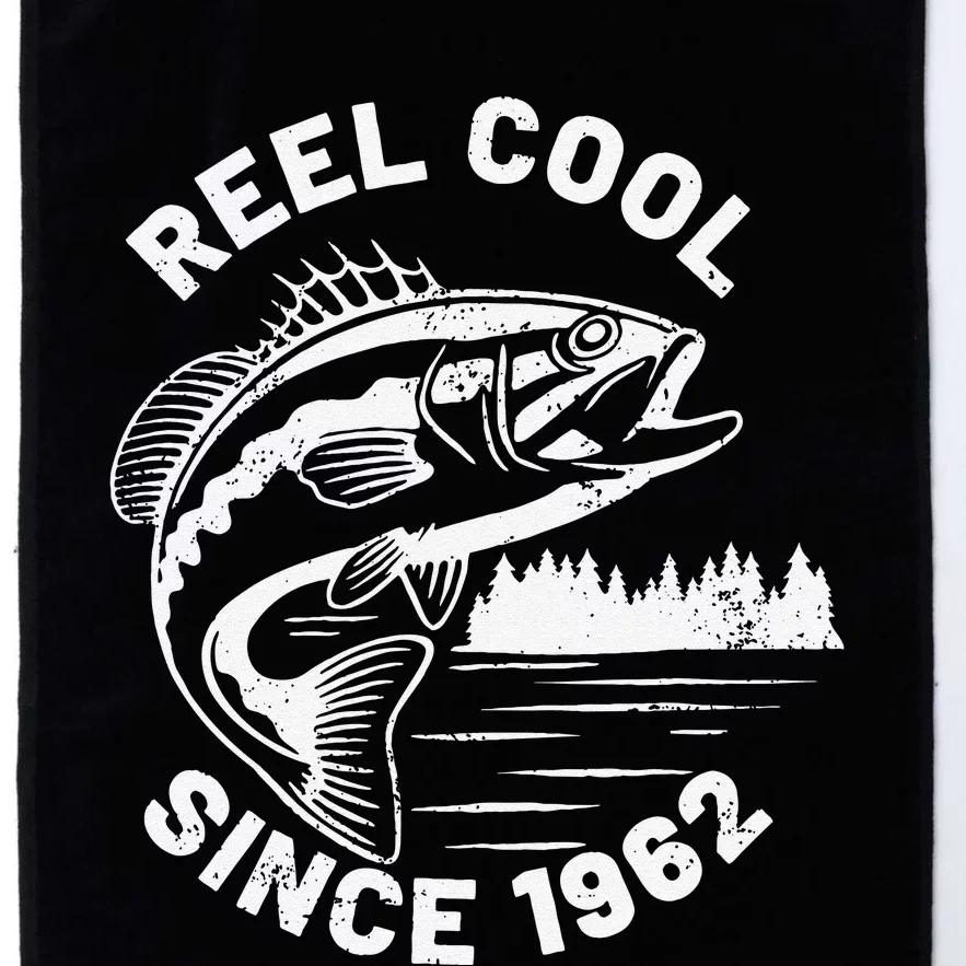 Cute Funny Fishing Pun Reel Cool Since 1962 Birthday Platinum Collection Golf Towel