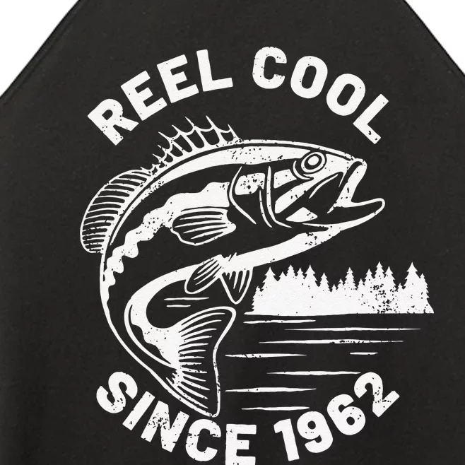 Cute Funny Fishing Pun Reel Cool Since 1962 Birthday Women’s Perfect Tri Rocker Tank