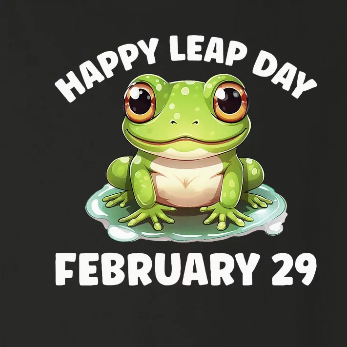 Cute Frog February 29th Leap Day 2024 Toddler Long Sleeve Shirt