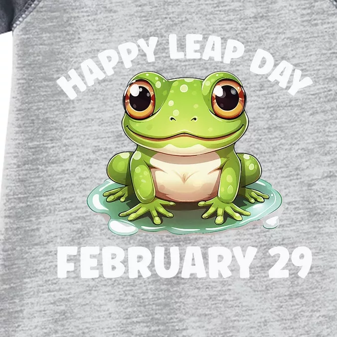 Cute Frog February 29th Leap Day 2024 Infant Baby Jersey Bodysuit