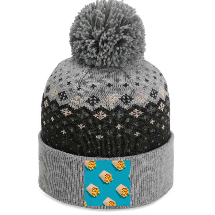 Cute Funny French Fry Fries Pastern The Baniff Cuffed Pom Beanie