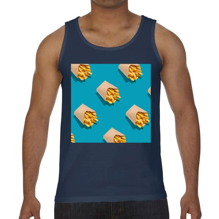 Cute Funny French Fry Fries Pastern Comfort Colors® Tank Top