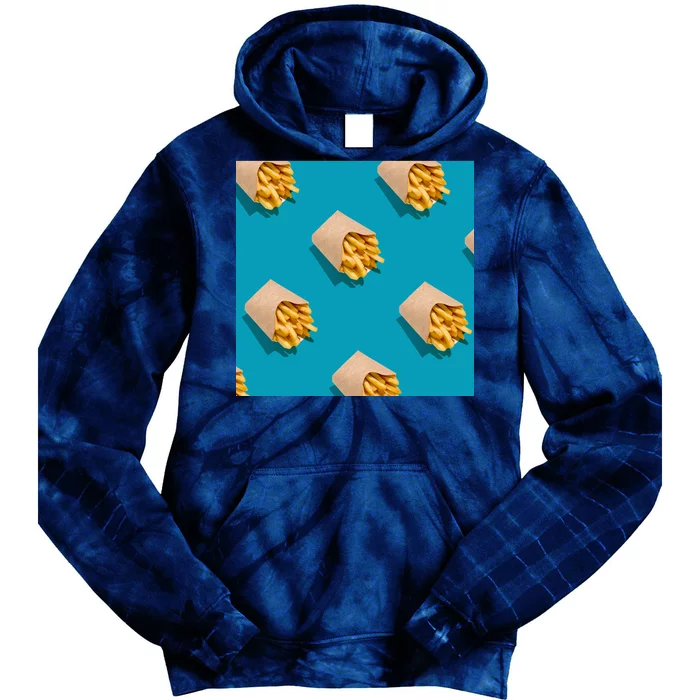 Cute Funny French Fry Fries Pastern Tie Dye Hoodie