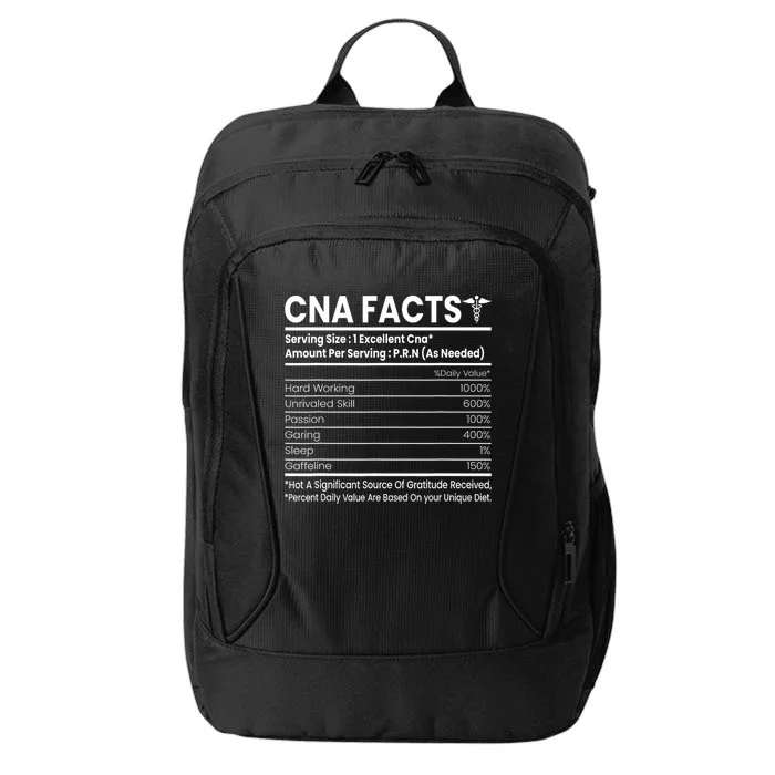 CNA Facts Funny Certified Nurse Assistant CNA City Backpack