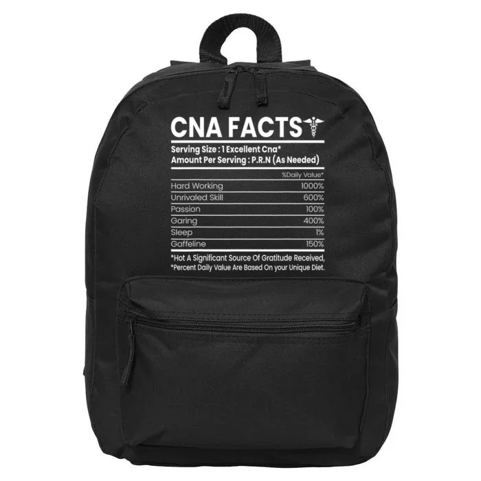 CNA Facts Funny Certified Nurse Assistant CNA 16 in Basic Backpack