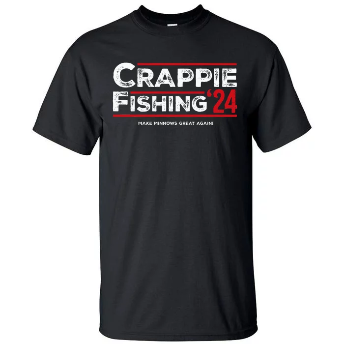 Crappie Fishing For President 2024 Funny Election Tall T-Shirt