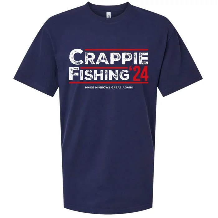 Crappie Fishing For President 2024 Funny Election Sueded Cloud Jersey T-Shirt