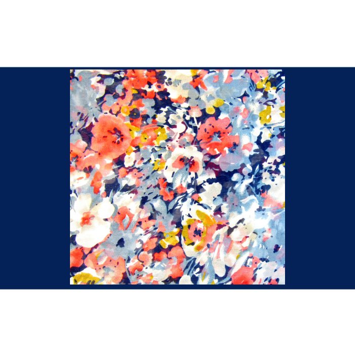 Colorful Flower Fabric Floral Pattern Bumper Sticker