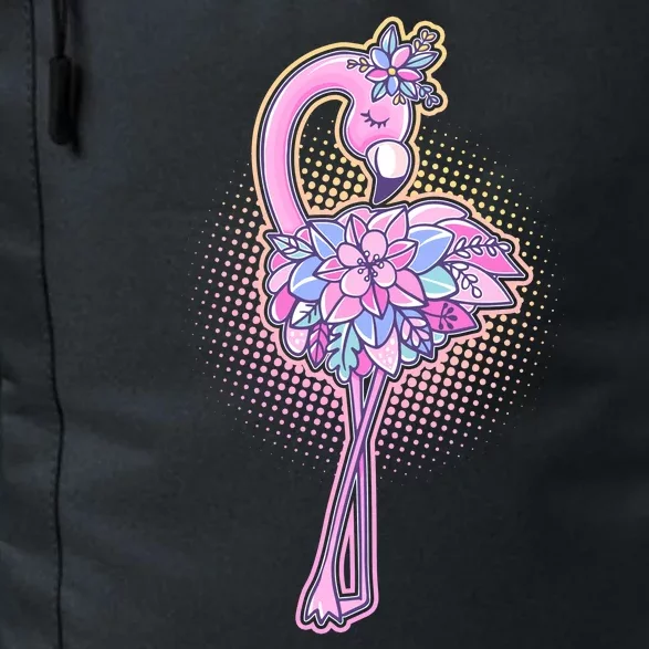 Cute Floral Flamingo Daily Commute Backpack