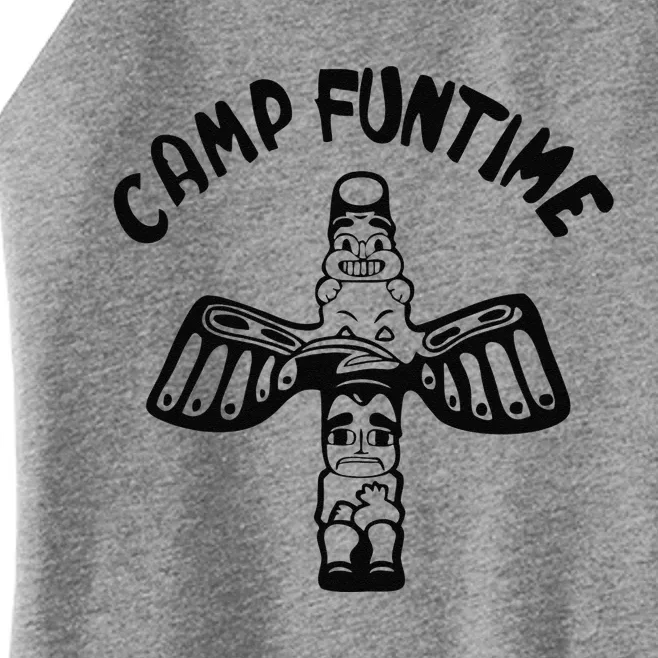 Camp Funtime, Gift, Punk, Rock, Retro, Summer Women’s Perfect Tri Rocker Tank