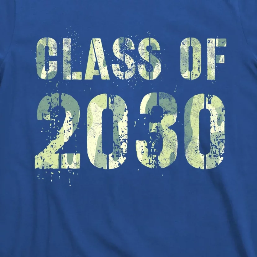 Camo Future Graduation Class Of 2030 6Th Grade Summer Camp Meaningful Gift T-Shirt