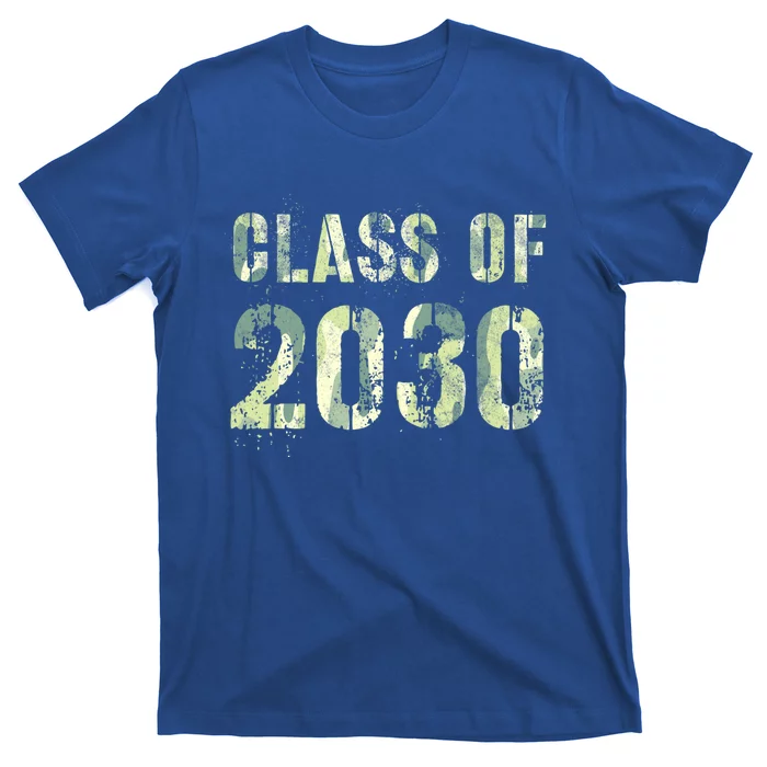 Camo Future Graduation Class Of 2030 6Th Grade Summer Camp Meaningful Gift T-Shirt