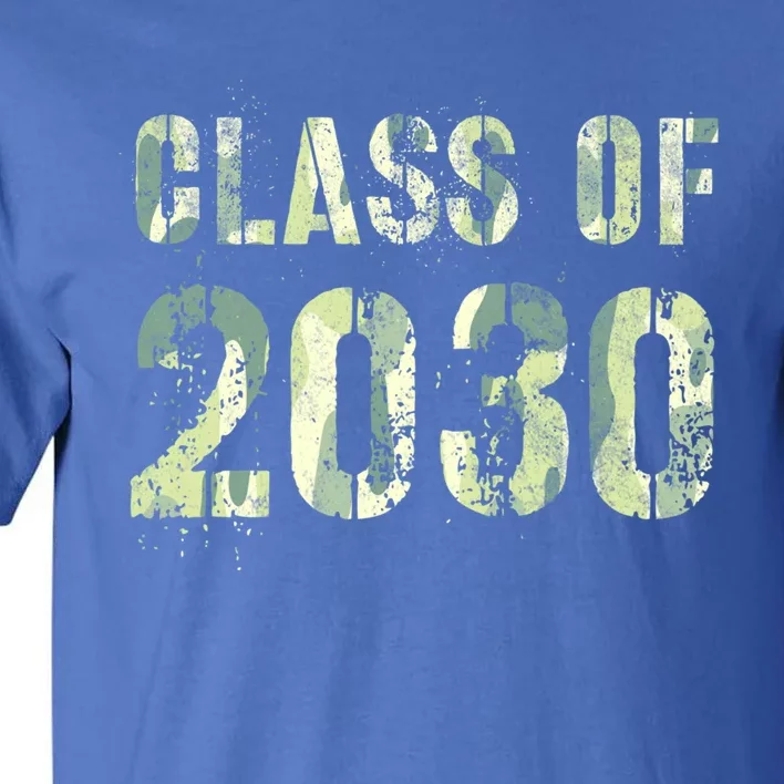 Camo Future Graduation Class Of 2030 6Th Grade Summer Camp Meaningful Gift Tall T-Shirt