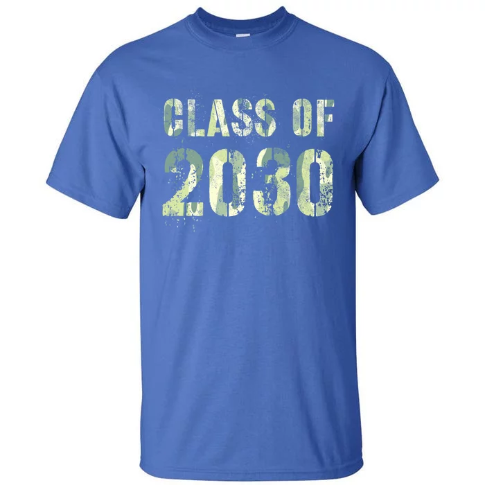 Camo Future Graduation Class Of 2030 6Th Grade Summer Camp Meaningful Gift Tall T-Shirt