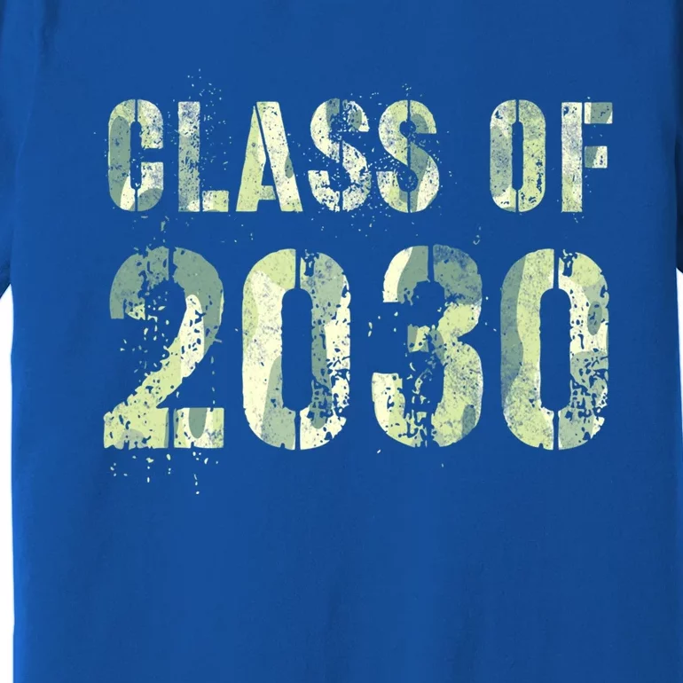 Camo Future Graduation Class Of 2030 6Th Grade Summer Camp Meaningful Gift Premium T-Shirt