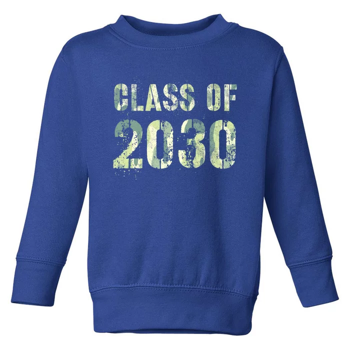 Camo Future Graduation Class Of 2030 6Th Grade Summer Camp Meaningful Gift Toddler Sweatshirt