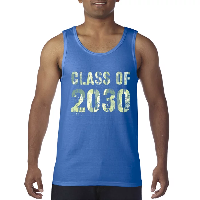 Camo Future Graduation Class Of 2030 6Th Grade Summer Camp Meaningful Gift Tank Top