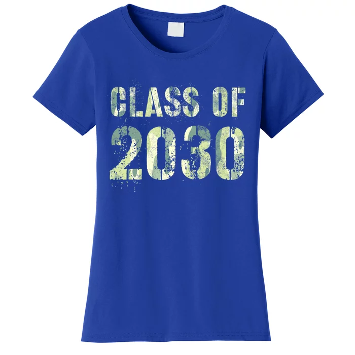 Camo Future Graduation Class Of 2030 6Th Grade Summer Camp Meaningful Gift Women's T-Shirt