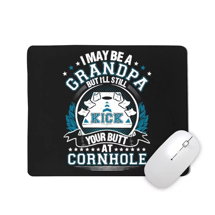 Cornhole Funny Grandpa Cornhole Grandfather Funny Mousepad