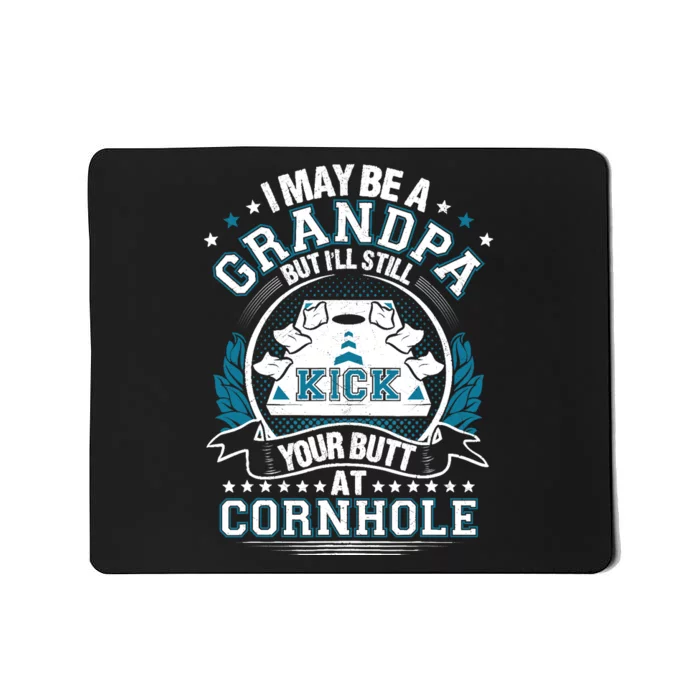 Cornhole Funny Grandpa Cornhole Grandfather Funny Mousepad