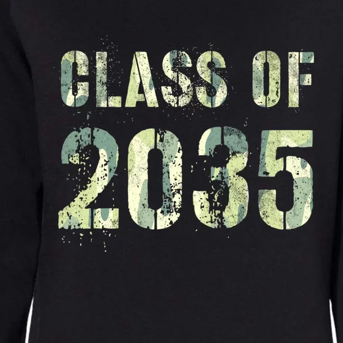 Camo Future Graduation Class Of 2035 Kindergarten Team First Cute Gift Womens California Wash Sweatshirt