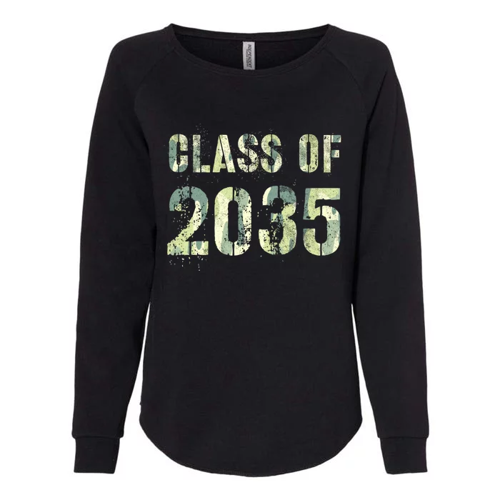 Camo Future Graduation Class Of 2035 Kindergarten Team First Cute Gift Womens California Wash Sweatshirt