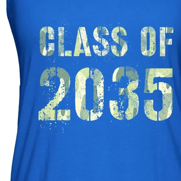 Camo Future Graduation Class Of 2035 Kindergarten Team First Cute Gift Ladies Essential Flowy Tank