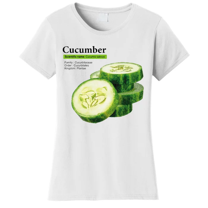 Cucumber Funny Graphic Vegetable Food Women's T-Shirt